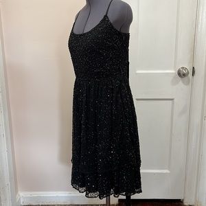 Vintage Betsey Johnson sequin spaghetti strap dress